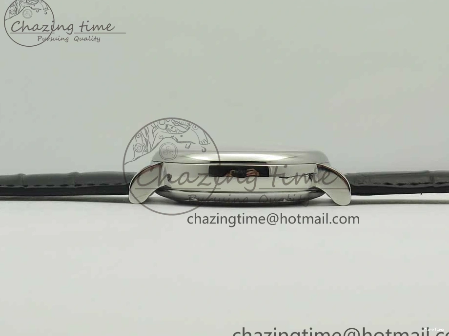 MIROTIME 0129 Snug Portofino IW391022 SS ZK 1:1 Best Edition White Dial Gold Markers On Black Leather Strap A 7130